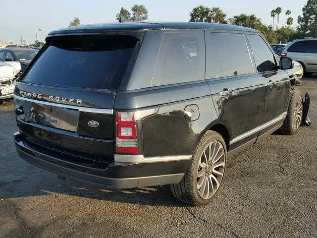 SALGV3EF6GA274833 - 2016 LAND ROVER RANGE ROVE BLACK photo 4