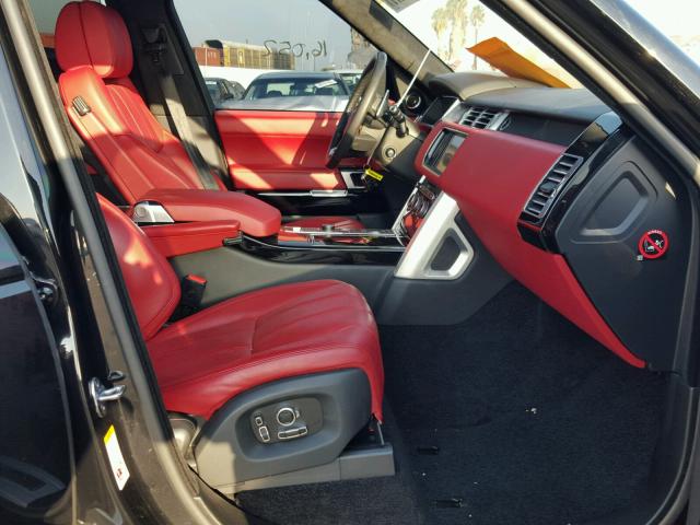 SALGV3EF6GA274833 - 2016 LAND ROVER RANGE ROVE BLACK photo 5