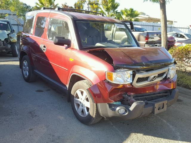 5J6YH2H7XBL004562 - 2011 HONDA ELEMENT EX RED photo 1