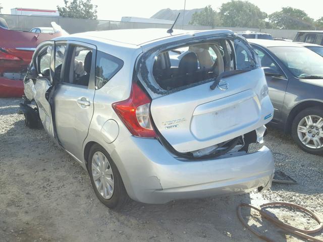 3N1CE2CP8FL406500 - 2015 NISSAN VERSA NOTE SILVER photo 3