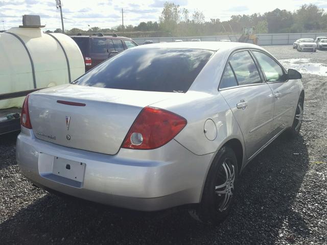 1G2ZF58B874197788 - 2007 PONTIAC G6 VALUE L SILVER photo 4