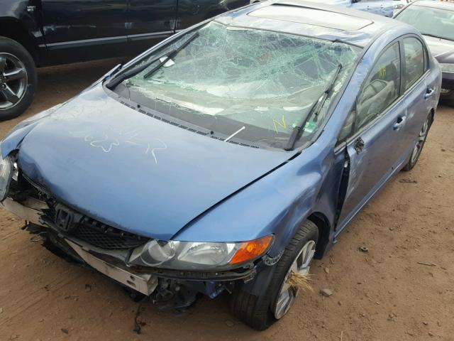 2HGFA16889H353400 - 2009 HONDA CIVIC EX BLUE photo 10