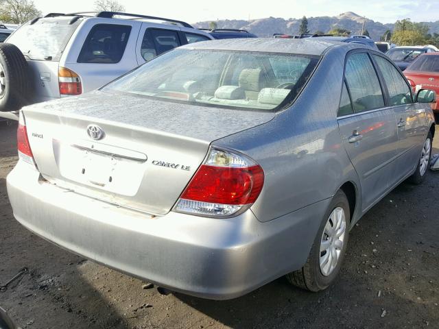 4T1BE30K65U952252 - 2005 TOYOTA CAMRY LE SILVER photo 4