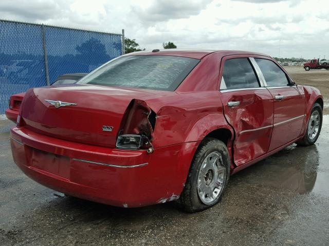 2C3KA53G77H720319 - 2007 CHRYSLER 300 BURGUNDY photo 4