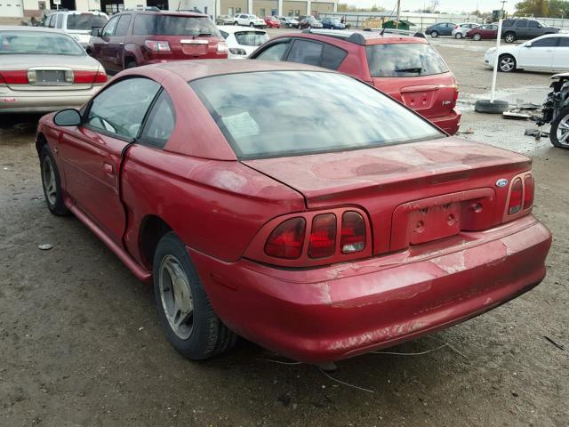 1FAFP404XWF175822 - 1998 FORD MUSTANG RED photo 3