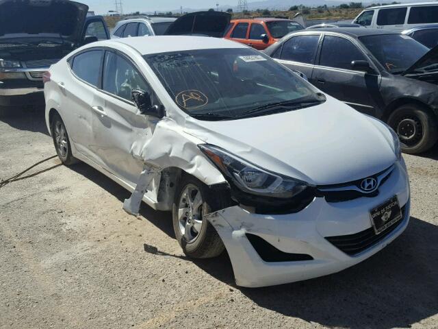 5NPDH4AEXEH526660 - 2014 HYUNDAI ELANTRA SE WHITE photo 1