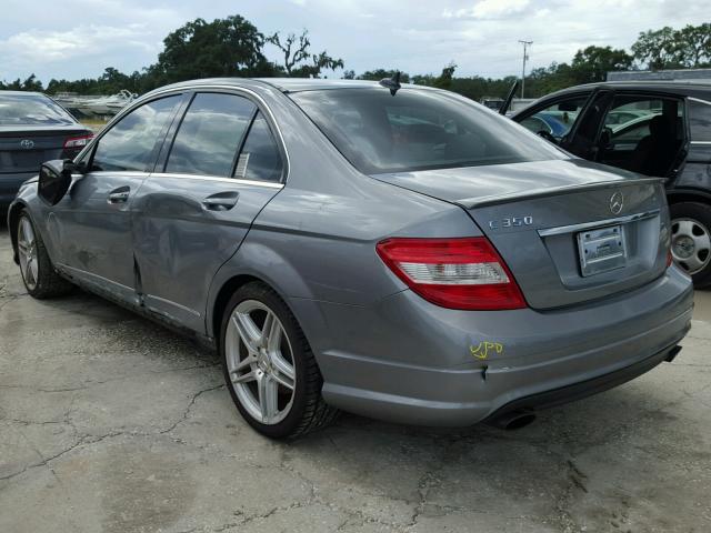 WDDGF56XX9R061112 - 2009 MERCEDES-BENZ C 350 GRAY photo 3