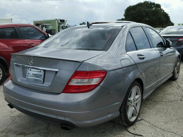 WDDGF56XX9R061112 - 2009 MERCEDES-BENZ C 350 GRAY photo 4