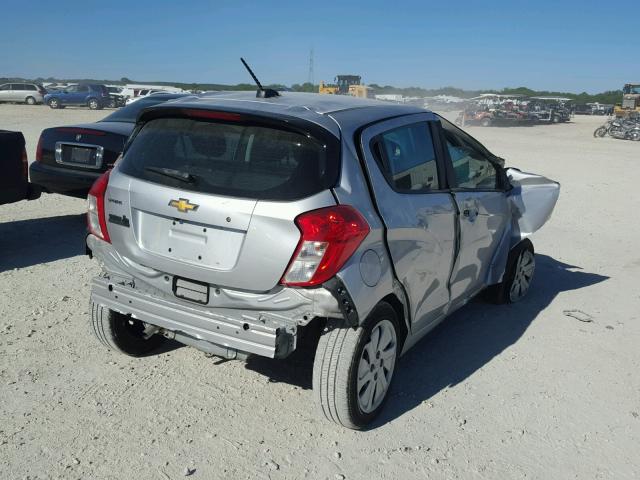 KL8CB6SA5HC800487 - 2017 CHEVROLET SPARK LS SILVER photo 4