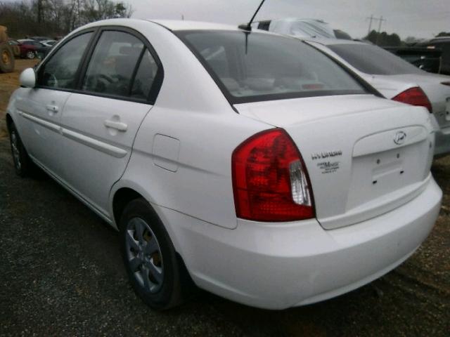 KMHCN46C28U227407 - 2008 HYUNDAI ACCENT GLS WHITE photo 3