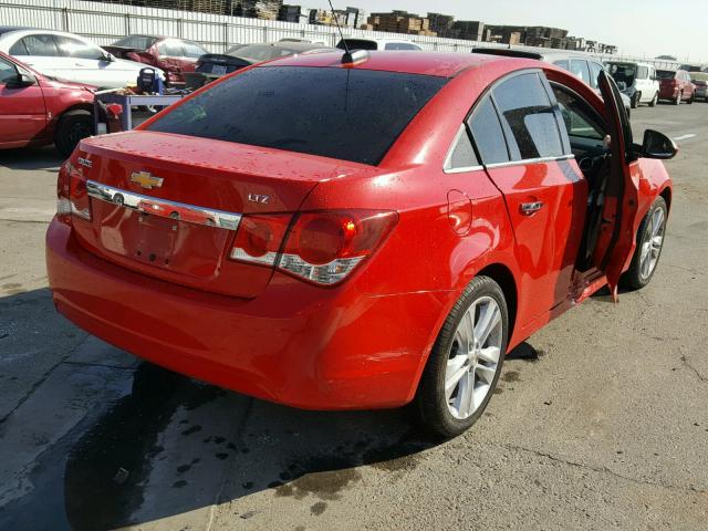 1G1PG5SB6G7227547 - 2016 CHEVROLET CRUZE LIMI RED photo 4