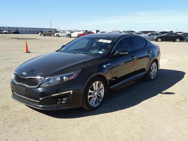 5XXGR4A69EG278397 - 2014 KIA OPTIMA SX BLACK photo 2