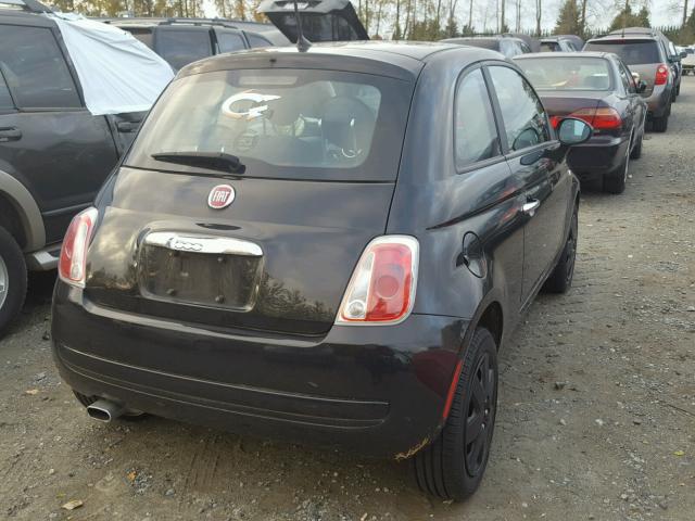 3C3CFFAR9DT693577 - 2013 FIAT 500 POP BLACK photo 4