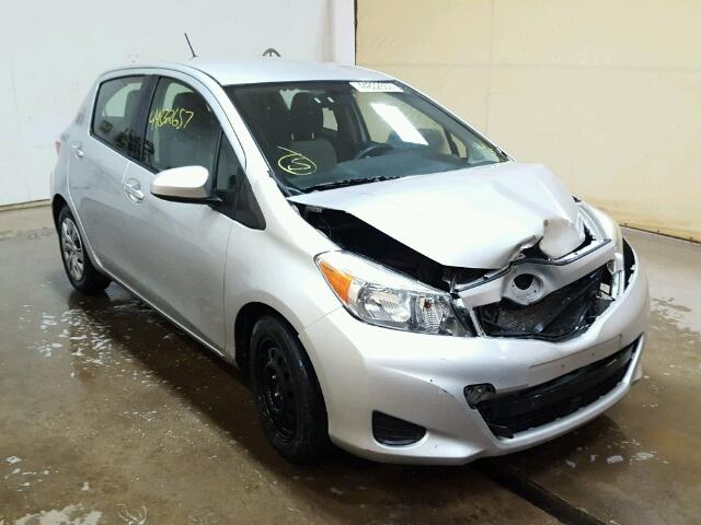 JTDKTUD32ED579522 - 2014 TOYOTA YARIS SILVER photo 1