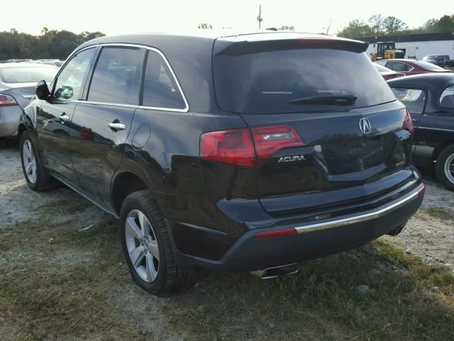 2HNYD2H69BH502218 - 2011 ACURA MDX TECHNO BLACK photo 3