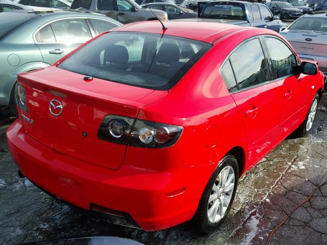 JM1BK12F371749874 - 2007 MAZDA 3 I RED photo 4