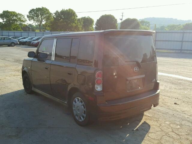 JTLKT324764124127 - 2006 TOYOTA SCION XB მუქწითელი ფოტო 3