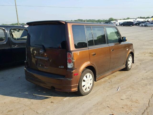 JTLKT324764124127 - 2006 TOYOTA SCION XB მუქწითელი ფოტო 4