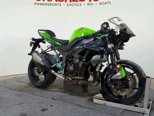 JKAZX4R10CA036835 - 2012 KAWASAKI ZX600 R GREEN photo 2