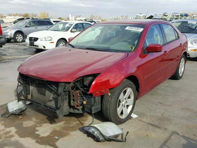 3FAHP07Z48R212436 - 2008 FORD FUSION MAROON photo 2