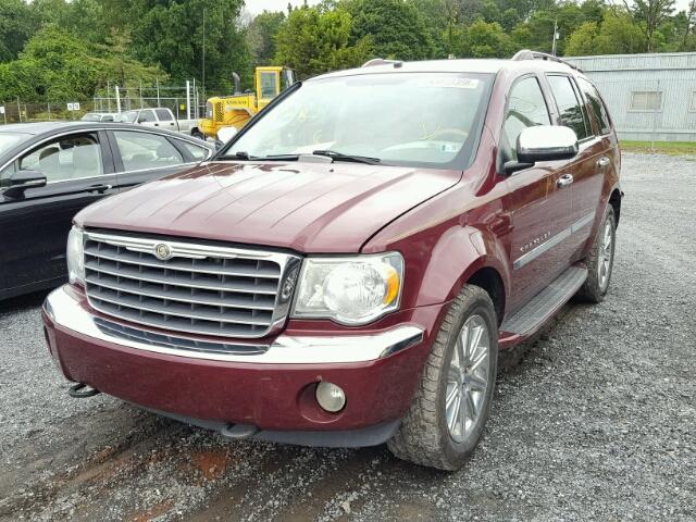 1A8HW58T29F706127 - 2009 CHRYSLER ASPEN LIMI BURGUNDY photo 2