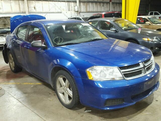 1C3CDZABXDN644818 - 2013 DODGE AVENGER SE BLUE photo 1