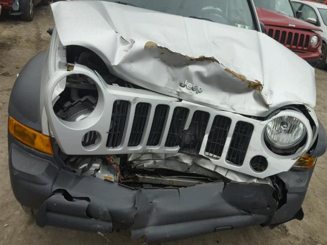 1J4GL48K37W710112 - 2007 JEEP LIBERTY SP SILVER photo 7