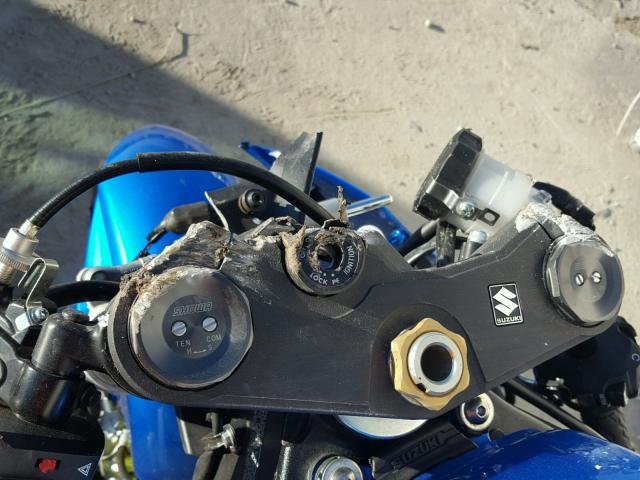 JS1GN7FAXD2100085 - 2013 SUZUKI GSX-R600 BLUE photo 8