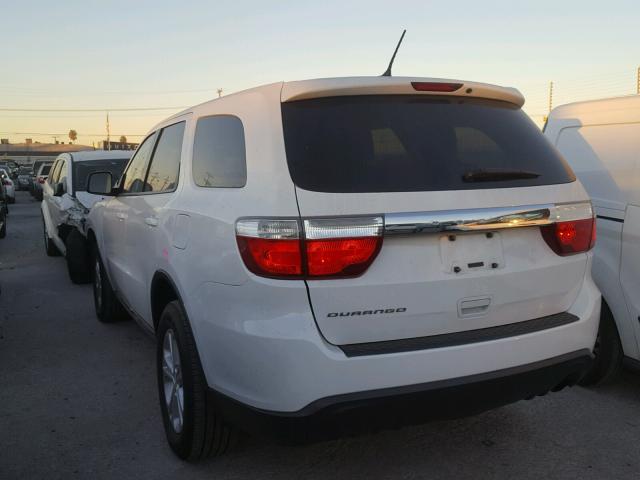 1C4RDHAG9DC512026 - 2013 DODGE DURANGO SX WHITE photo 3