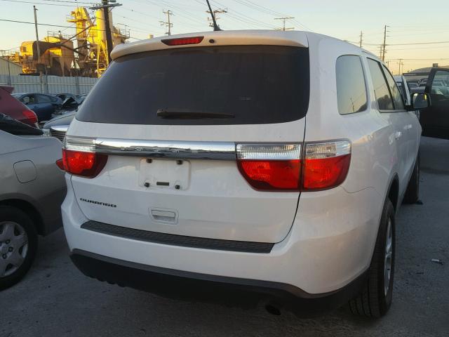 1C4RDHAG9DC512026 - 2013 DODGE DURANGO SX WHITE photo 4