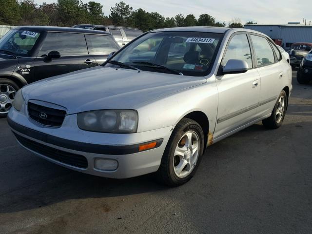 KMHDN55D02U070035 - 2002 HYUNDAI ELANTRA GL SILVER photo 2