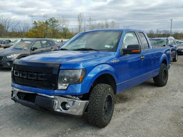 1FTFX1EF1DFC77946 - 2013 FORD F150 SUPER BLUE photo 2