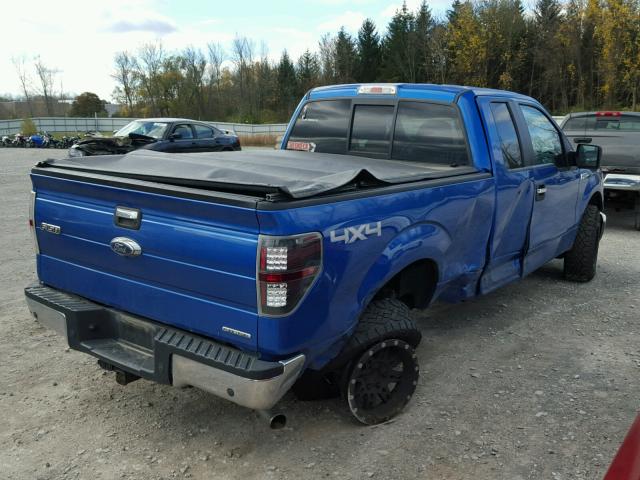 1FTFX1EF1DFC77946 - 2013 FORD F150 SUPER BLUE photo 4