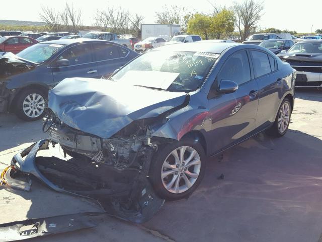 JM1BL1S58A1233716 - 2010 MAZDA 3 S BLUE photo 2