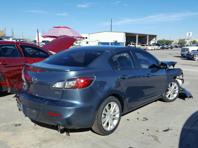 JM1BL1S58A1233716 - 2010 MAZDA 3 S BLUE photo 4