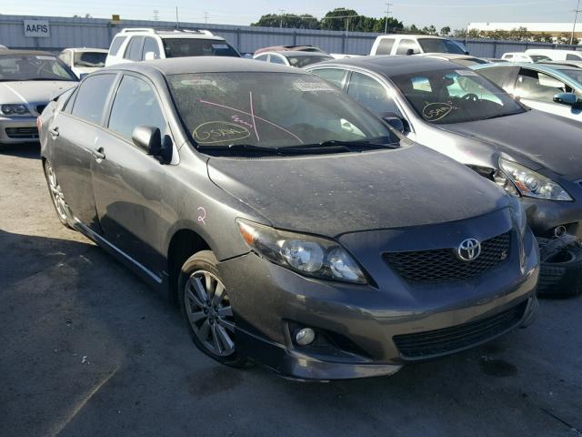 1NXBU4EE6AZ299119 - 2010 TOYOTA COROLLA BA CHARCOAL photo 1