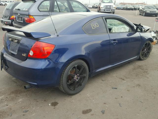 JTKDE177X50031929 - 2005 TOYOTA SCION TC BLUE photo 4