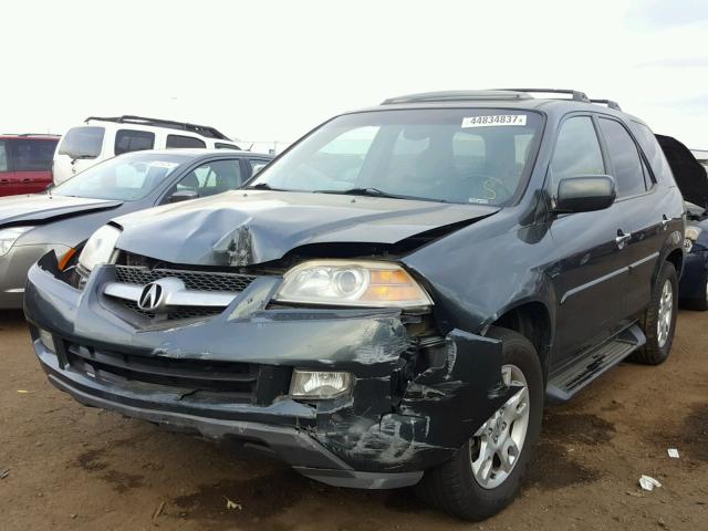 2HNYD189X6H525761 - 2006 ACURA MDX CHARCOAL photo 2