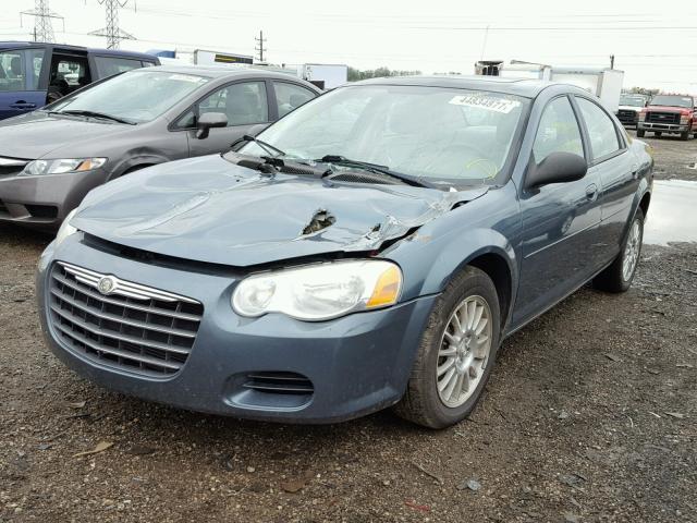 1C3EL56R05N693117 - 2005 CHRYSLER SEBRING BLUE photo 2