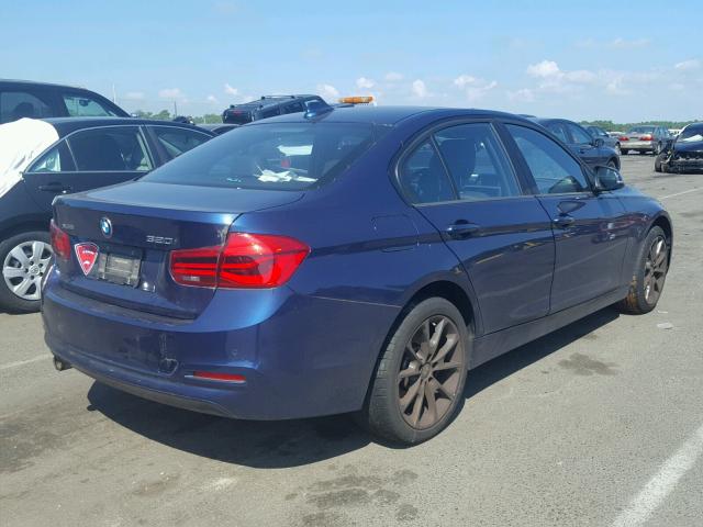 WBA8E5G52GNT94758 - 2016 BMW 320 XI BLUE photo 4