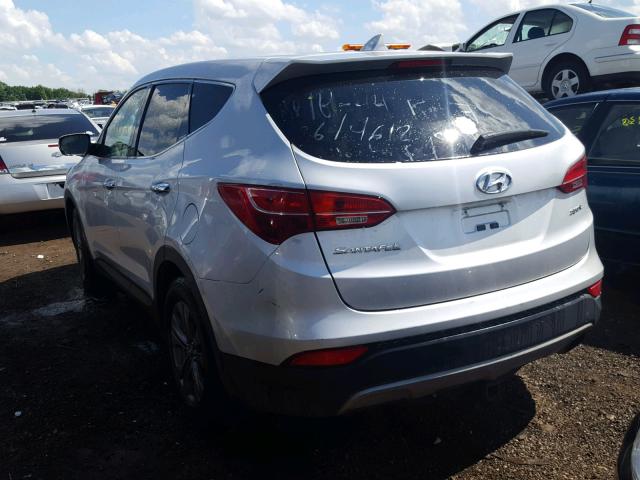 5XYZT3LB9DG123518 - 2013 HYUNDAI SANTA FE S SILVER photo 3