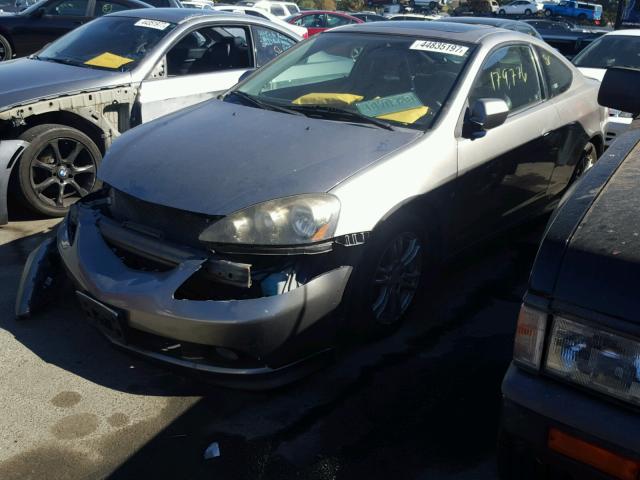 JH4DC548X6S005305 - 2006 ACURA RSX GRAY photo 2