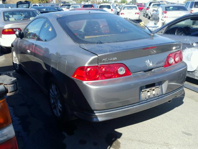 JH4DC548X6S005305 - 2006 ACURA RSX GRAY photo 3