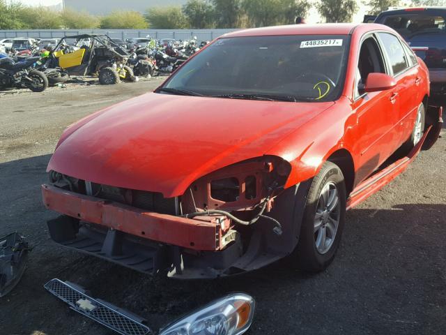 2G1WF5E38D1152555 - 2013 CHEVROLET IMPALA LS RED photo 2