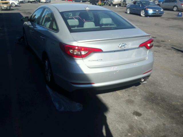 5NPE24AF5GH268078 - 2016 HYUNDAI SONATA SE SILVER photo 3