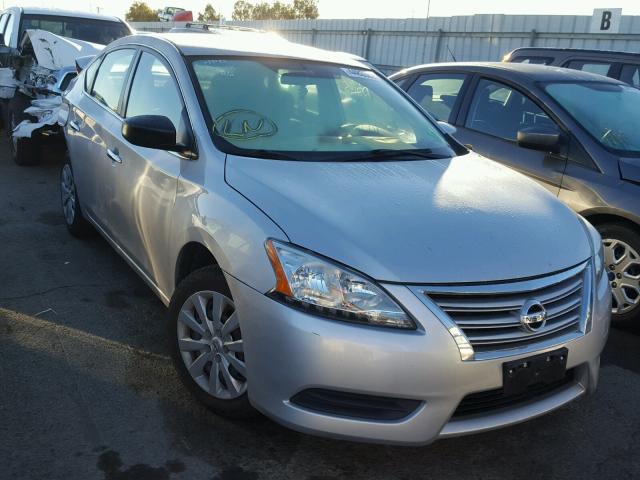 3N1AB7AP3EL658623 - 2014 NISSAN SENTRA GRAY photo 1