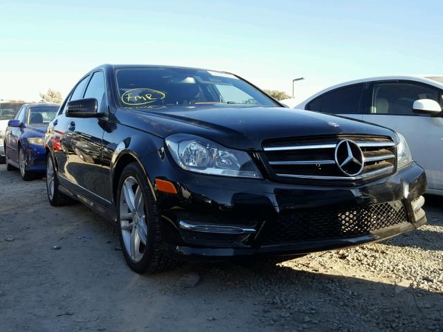 WDDGF4HB5EA948542 - 2014 MERCEDES-BENZ C 250 BLACK photo 1