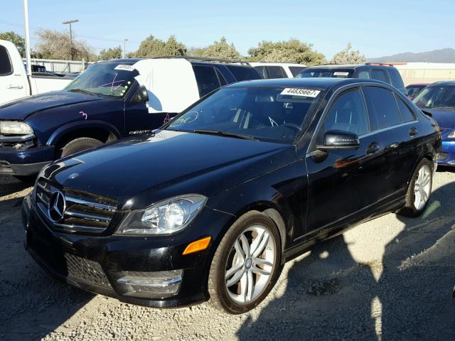 WDDGF4HB5EA948542 - 2014 MERCEDES-BENZ C 250 BLACK photo 2