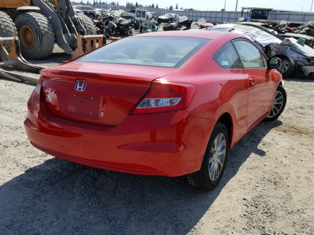 2HGFG3B09CH525905 - 2012 HONDA CIVIC EXL Qırmızı foto 4