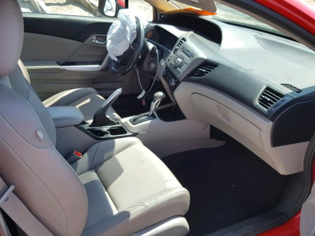 2HGFG3B09CH525905 - 2012 HONDA CIVIC EXL Qırmızı foto 5